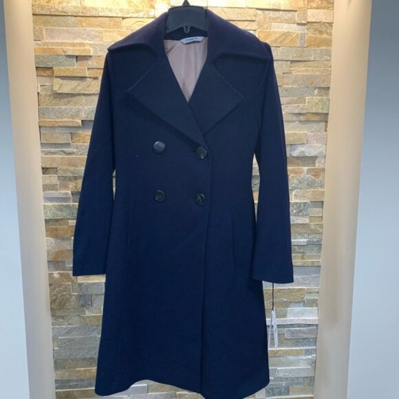 Fleurette Double Breasted Wool Princess Coat - Picture 4 of 9